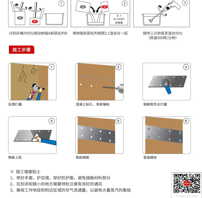 包钢平舆粘钢加固施工过程